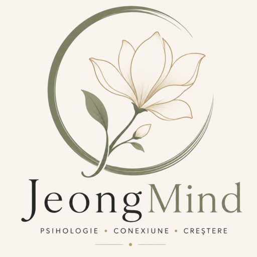 Logo JeongMind by Psihoterapeut Maria Silaghi
Psihologie • Conexiune • Creștere